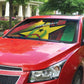 Guinea-Bissau Independence Day Auto Sun Shade Coat Of Arms With Map