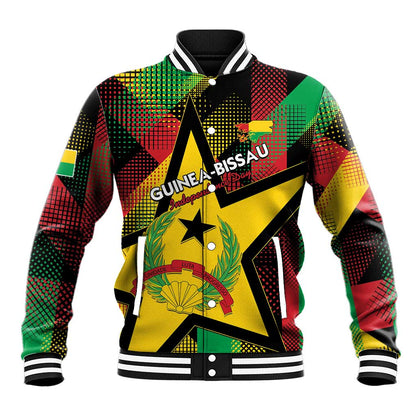 Personalized Happy Guinea-Bissau Baseball Jacket Independence Day - African Pride