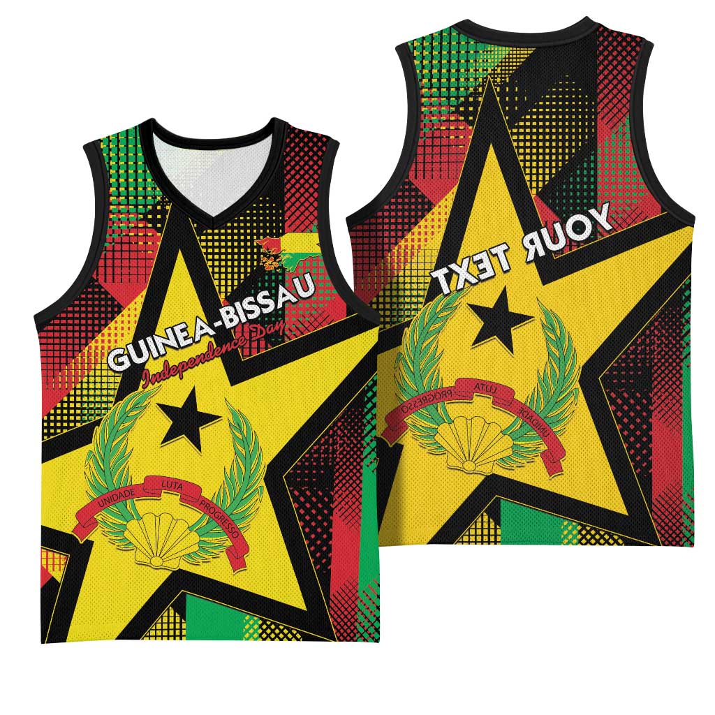 Personalized Happy Guinea-Bissau Basketball Jersey Independence Day - African Pride
