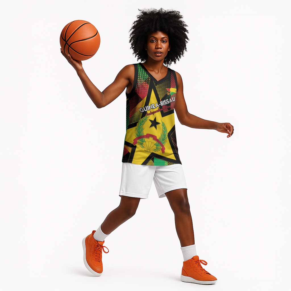 Personalized Happy Guinea-Bissau Basketball Jersey Independence Day - African Pride