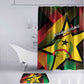 Guinea-Bissau Independence Day Bathroom Set Coat Of Arms With Map