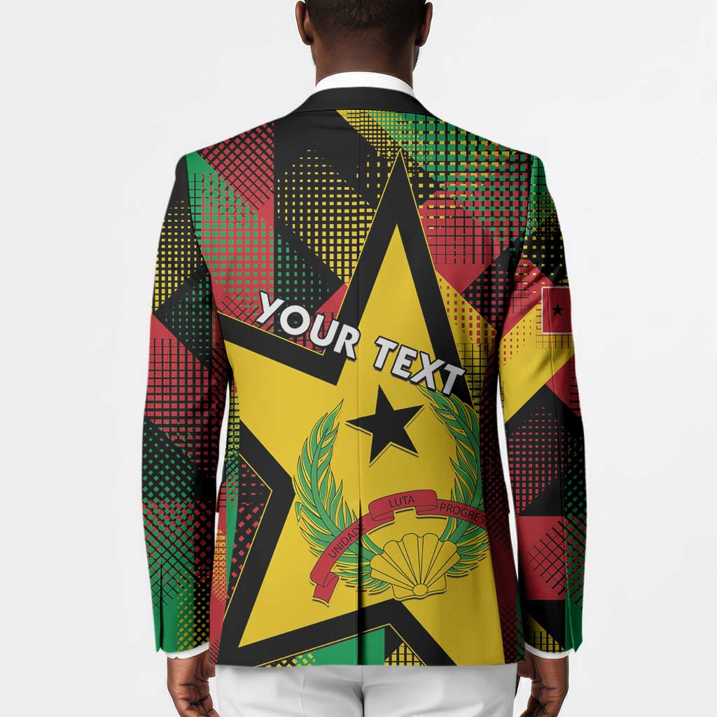 Personalized Guinea-Bissau Independence Day Blazer Coat Of Arms With Map