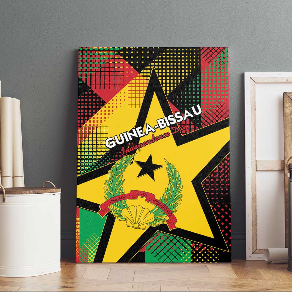 Happy Guinea-Bissau Canvas Wall Art Independence Day - African Pride