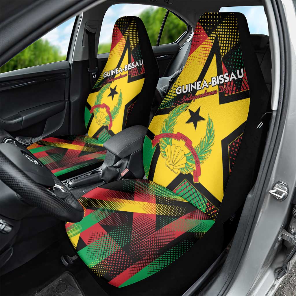 Happy Guinea-Bissau Car Seat Cover Independence Day - African Pride