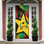 Personalized Guinea-Bissau Independence Day Door Cover Coat Of Arms With Map