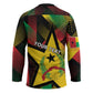 Personalized Guinea-Bissau Independence Day Hockey Jersey Coat Of Arms With Map