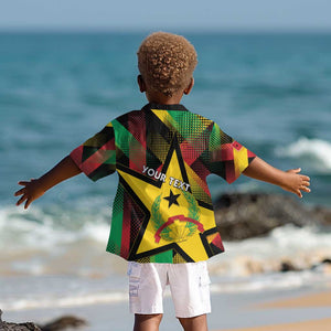 Personalized Happy Guinea-Bissau Kid Hawaiian Shirt Independence Day - African Pride