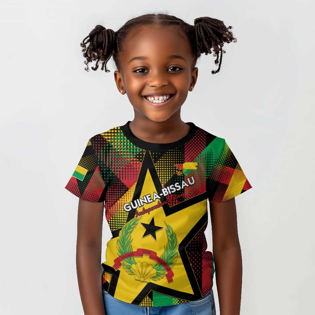 Personalized Happy Guinea-Bissau Kid T shirt Independence Day - African Pride