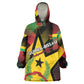 Personalized Happy Guinea-Bissau Kid Wearable Blanket Hoodie Independence Day - African Pride