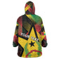 Personalized Happy Guinea-Bissau Kid Wearable Blanket Hoodie Independence Day - African Pride
