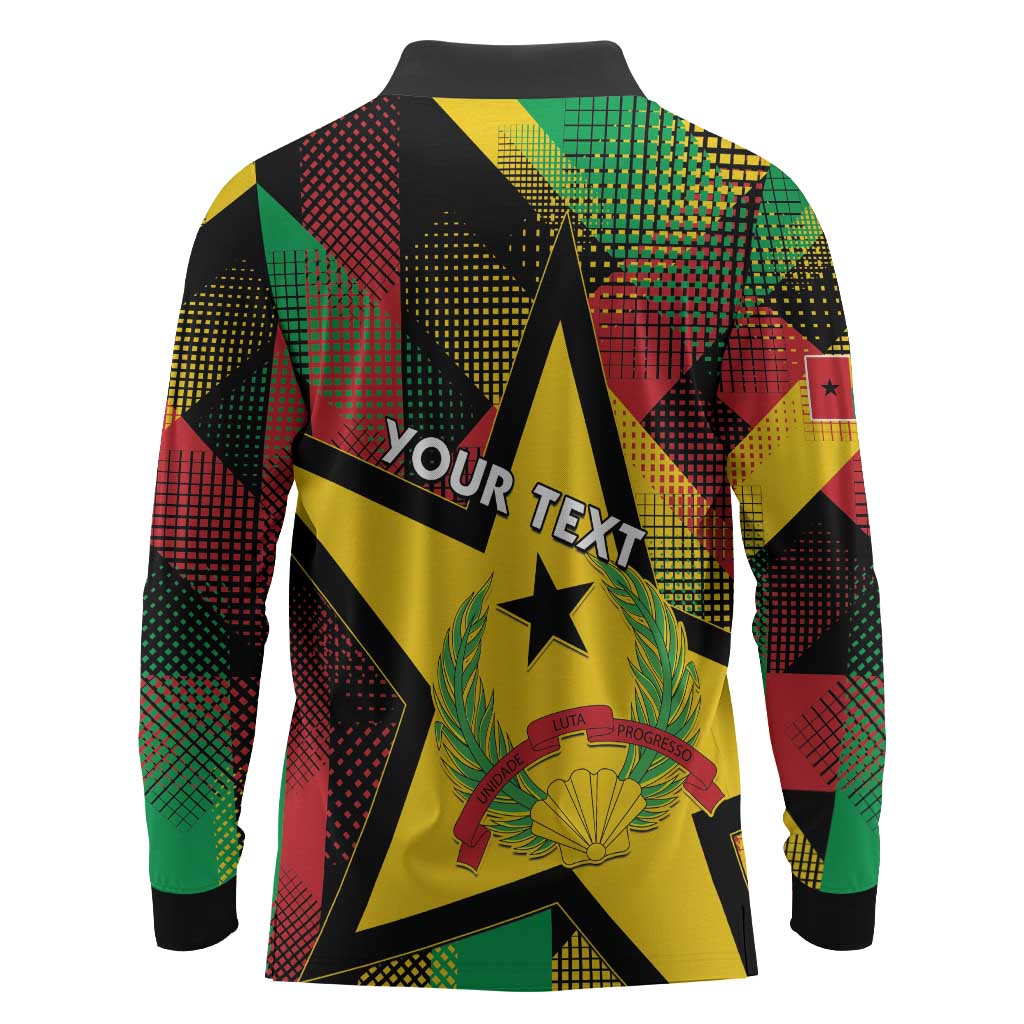 Personalized Happy Guinea-Bissau Long Sleeve Polo Shirt Independence Day - African Pride