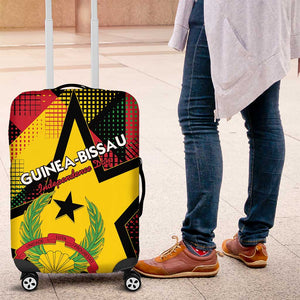 Happy Guinea-Bissau Luggage Cover Independence Day - African Pride