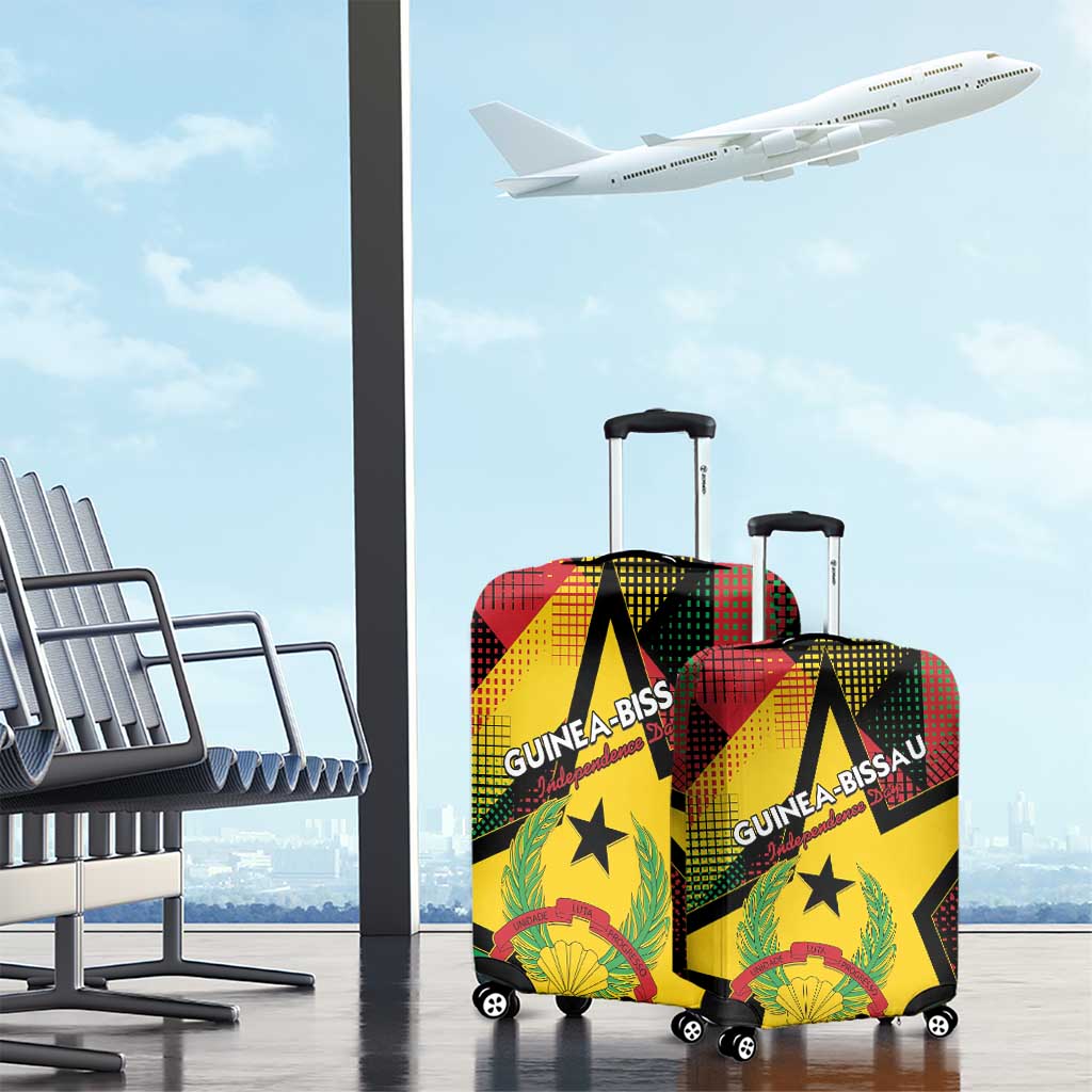 Happy Guinea-Bissau Luggage Cover Independence Day - African Pride