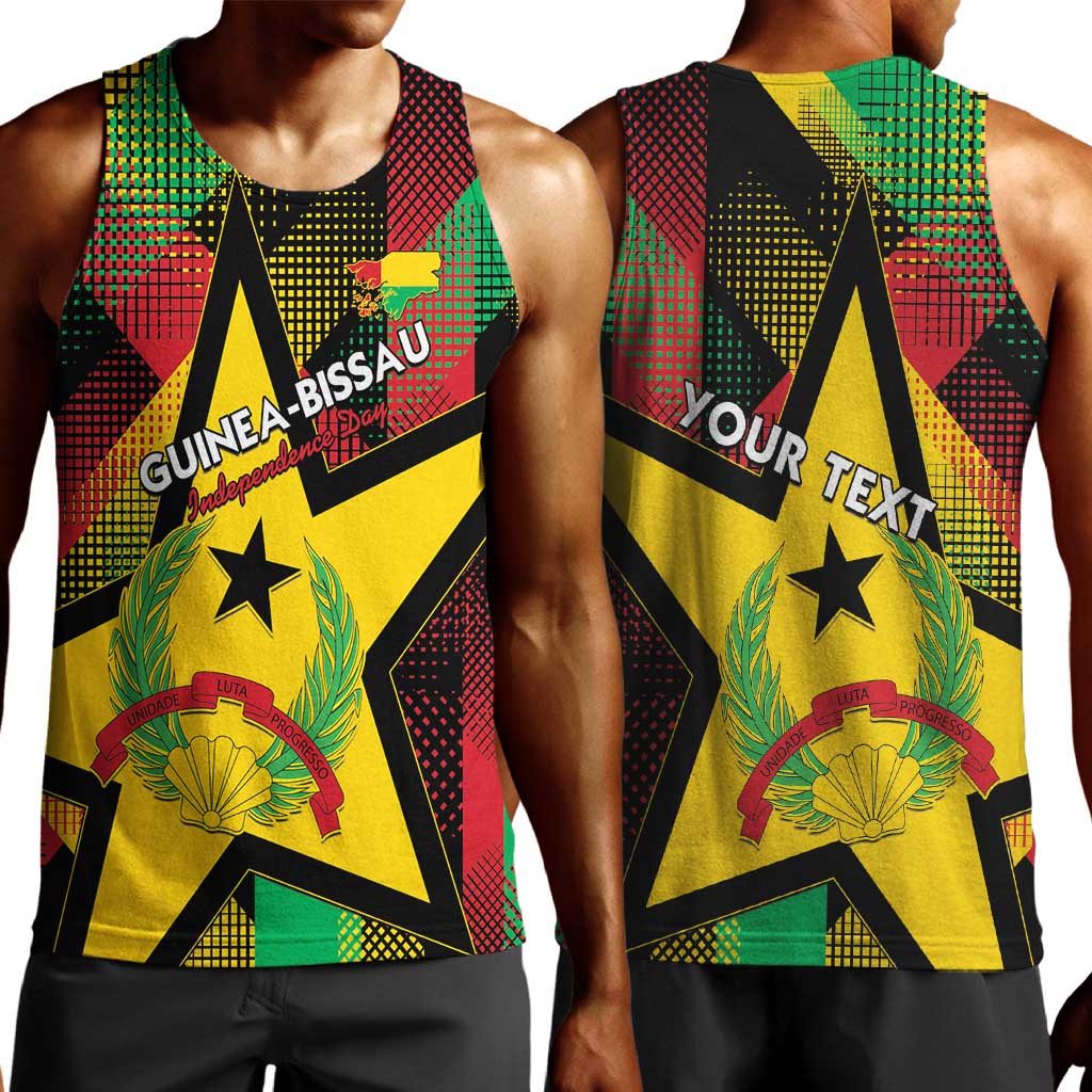Personalized Happy Guinea-Bissau Men Tank Top Independence Day - African Pride