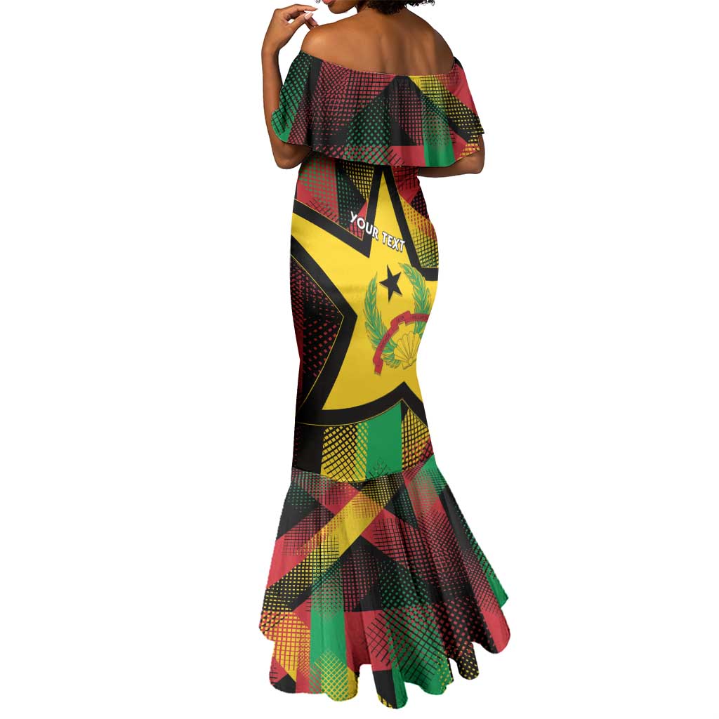 Personalized Happy Guinea-Bissau Mermaid Dress Independence Day - African Pride
