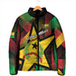 Personalized Guinea-Bissau Independence Day Padded Jacket Coat Of Arms With Map