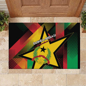Happy Guinea-Bissau Rubber Doormat Independence Day - African Pride