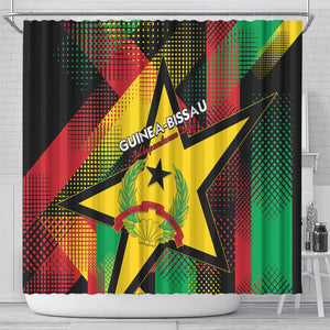 Happy Guinea-Bissau Shower Curtain Independence Day - African Pride