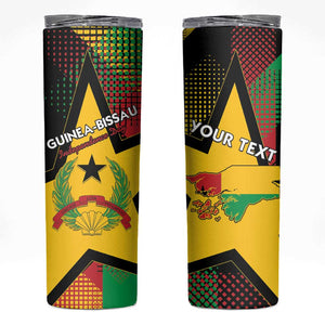 Personalized Happy Guinea-Bissau Skinny Tumbler Independence Day - African Pride
