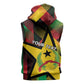 Personalized Happy Guinea-Bissau Sleeveless Zip Hoodie Independence Day - African Pride