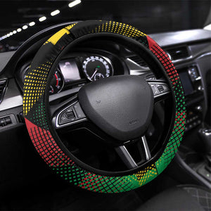Happy Guinea-Bissau Steering Wheel Cover Independence Day - African Pride