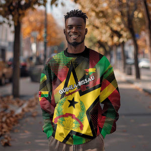 Personalized Happy Guinea-Bissau Sweatshirt Independence Day - African Pride
