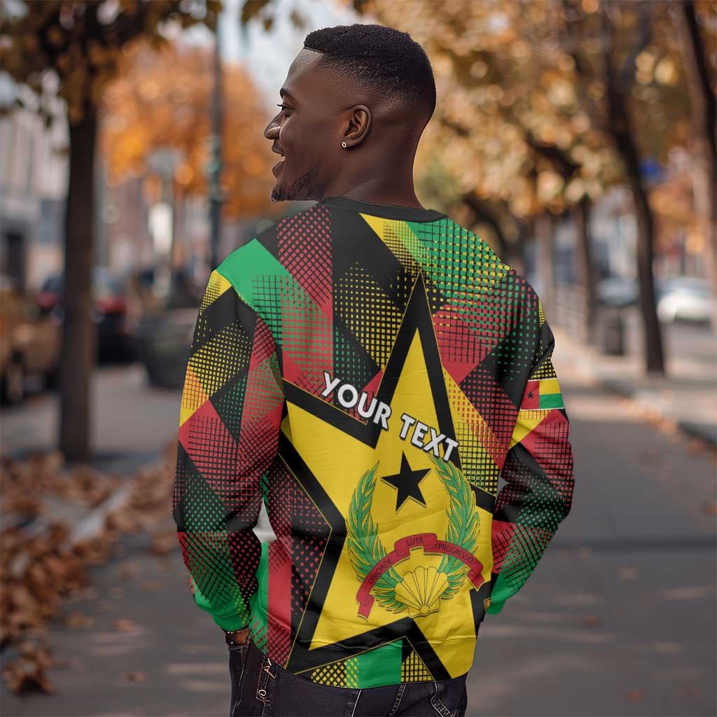 Personalized Happy Guinea-Bissau Sweatshirt Independence Day - African Pride