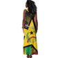 Personalized Happy Guinea-Bissau Tank Maxi Dress Independence Day - African Pride