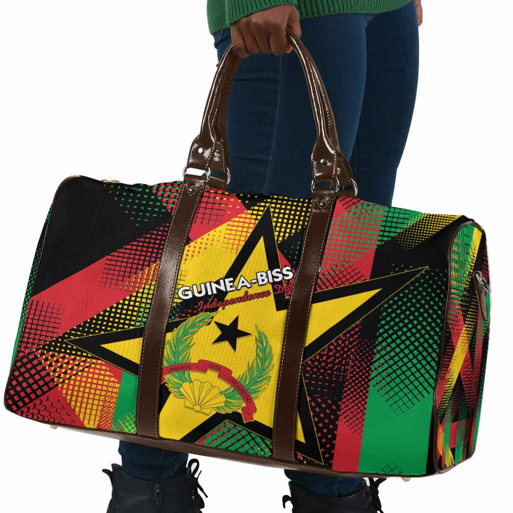 Guinea-Bissau Independence Day Travel Bag Coat Of Arms With Map