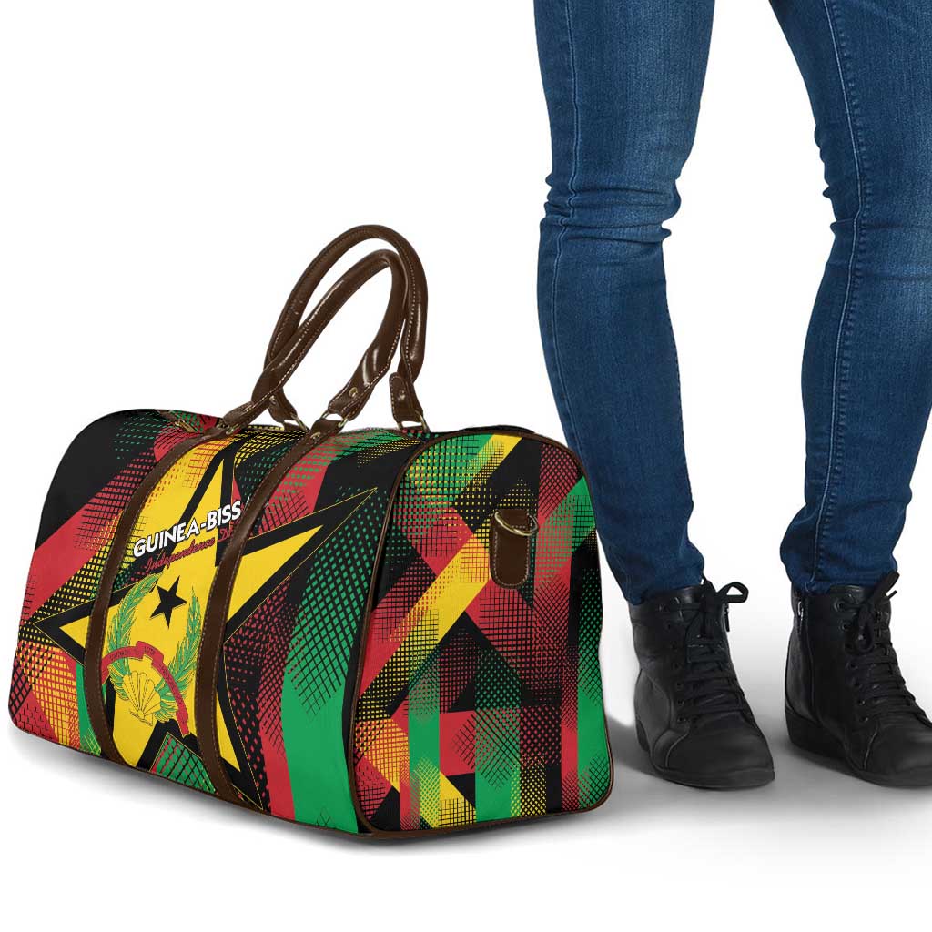 Guinea-Bissau Independence Day Travel Bag Coat Of Arms With Map