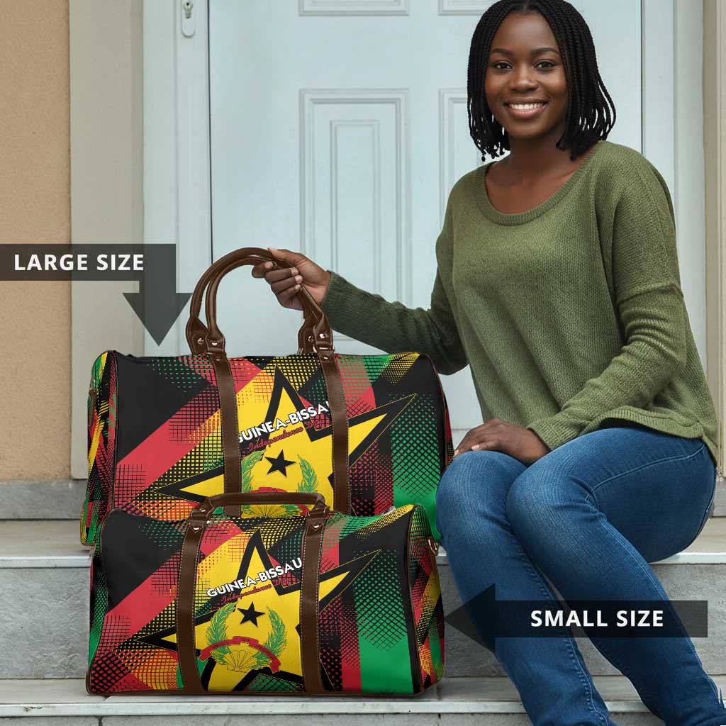 Guinea-Bissau Independence Day Travel Bag Coat Of Arms With Map