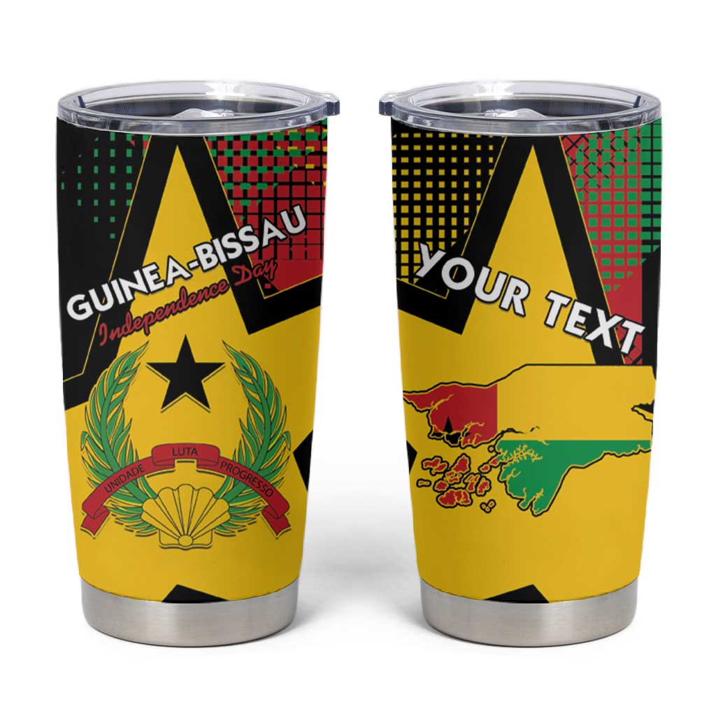 Personalized Happy Guinea-Bissau Tumbler Cup Independence Day - African Pride