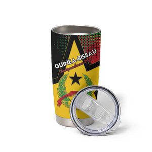 Personalized Happy Guinea-Bissau Tumbler Cup Independence Day - African Pride