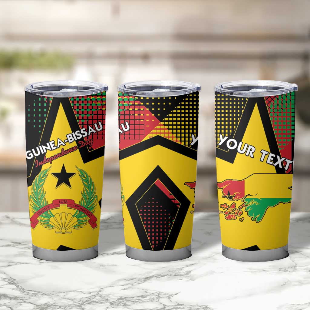 Personalized Happy Guinea-Bissau Tumbler Cup Independence Day - African Pride