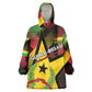 Personalized Happy Guinea-Bissau Wearable Blanket Hoodie Independence Day - African Pride