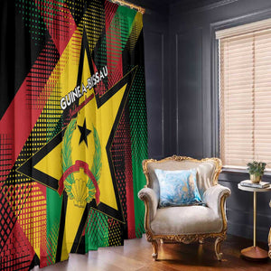 Happy Guinea-Bissau Window Curtain Independence Day - African Pride