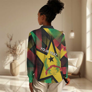 Personalized Happy Guinea-Bissau Women Casual Shirt Independence Day - African Pride