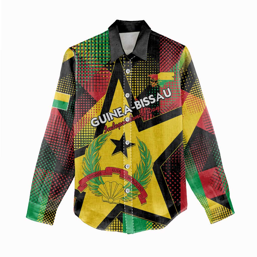 Personalized Happy Guinea-Bissau Women Casual Shirt Independence Day - African Pride