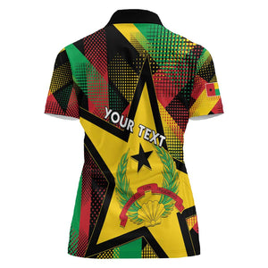 Personalized Happy Guinea-Bissau Women Polo Shirt Independence Day - African Pride