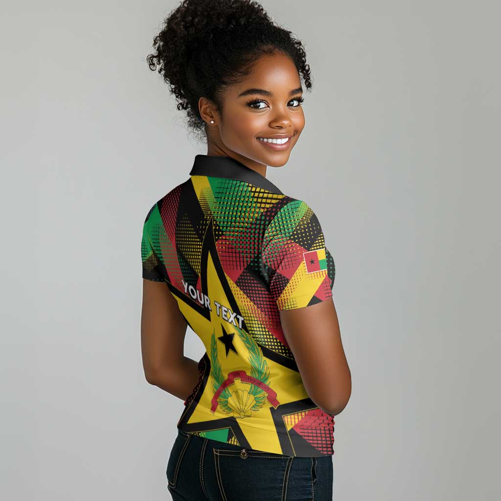 Personalized Happy Guinea-Bissau Women Polo Shirt Independence Day - African Pride