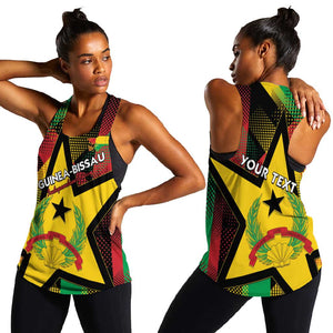 Personalized Happy Guinea-Bissau Women Racerback Tank Independence Day - African Pride