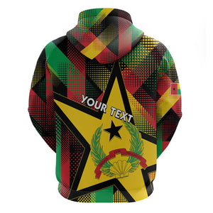 Personalized Happy Guinea-Bissau Zip Hoodie Independence Day - African Pride