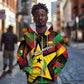 Personalized Happy Guinea-Bissau Zip Hoodie Independence Day - African Pride