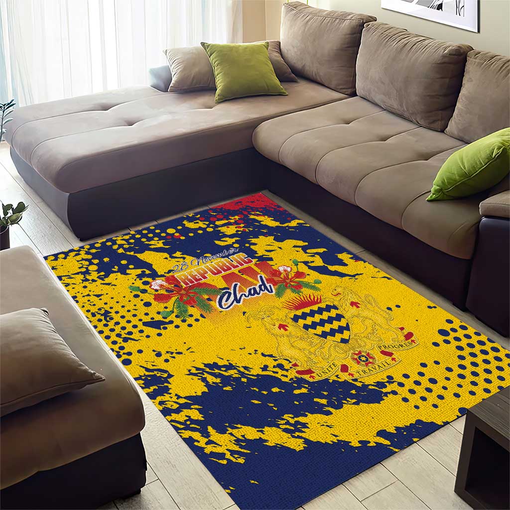 Afro TChad Area Rug Happy Republic Day - African Pride