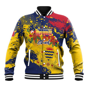 Afro TChad Personalized Baseball Jacket Happy Republic Day - African Pride