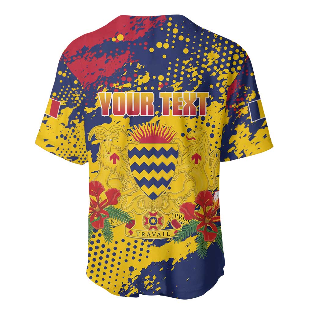 Afro TChad Personalized Baseball Jersey Happy Republic Day - African Pride