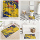 Chad Republic Day Bathroom Set Coat Of Arms - Grunge Style