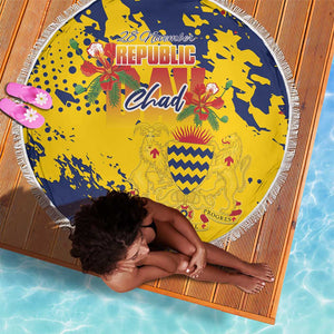 Afro TChad Beach Blanket Happy Republic Day - African Pride