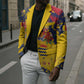 Personalized Chad Republic Day Blazer Coat Of Arms - Grunge Style