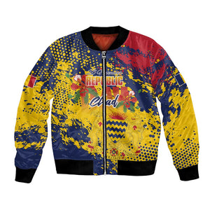 Afro TChad Personalized Bomber Jacket Happy Republic Day - African Pride